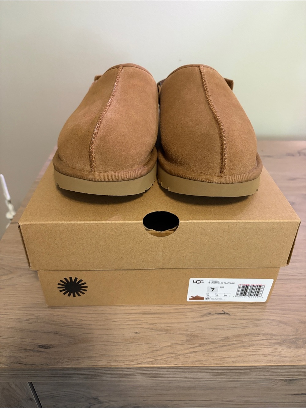 UGG Women’s Suede Mules — Chestnut Brown